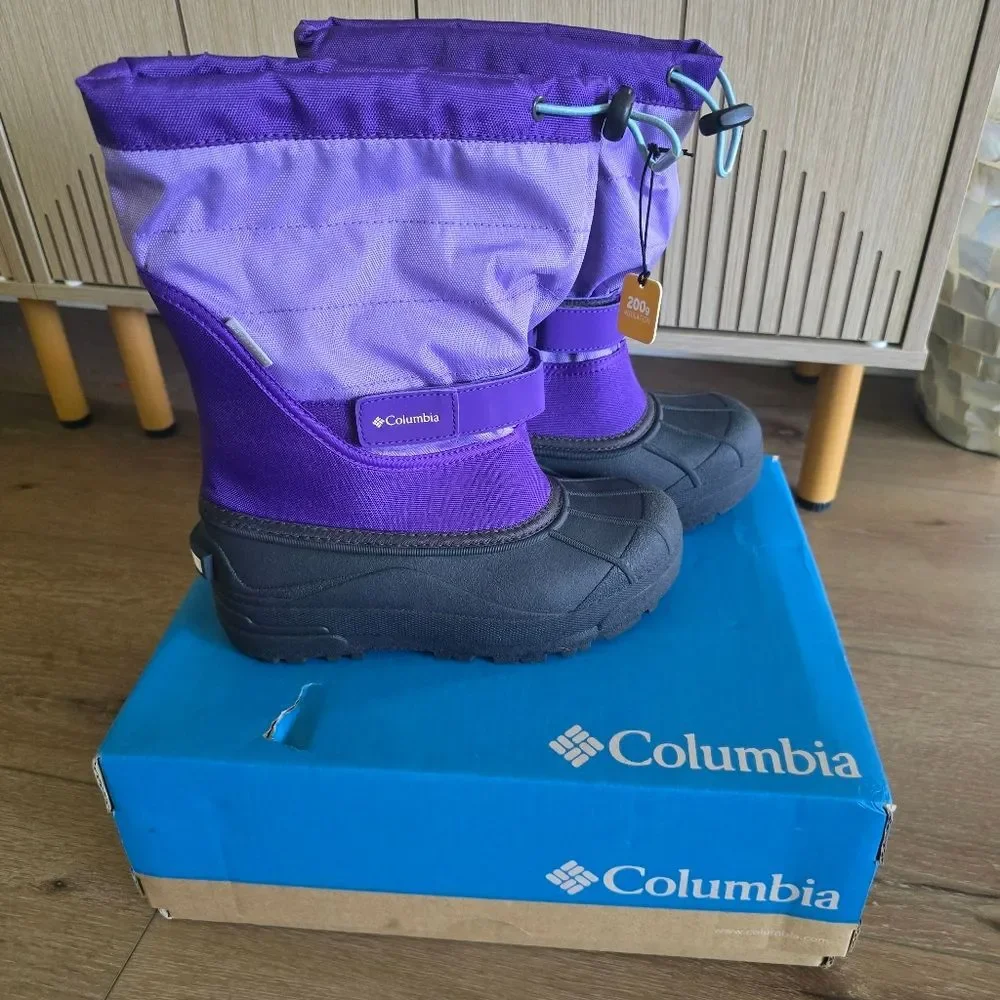 Nwt Columbia Big Kids' Powderbug Plus II Snow Boot